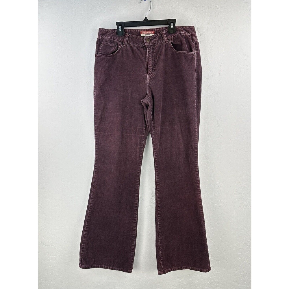 Vintage Union Bay Corduroy Pants Stretch‎ Size 13 Purple Y2K Grunge Bootcut